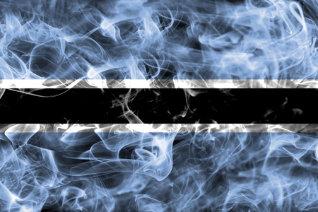 Botswana smoke flagの写真素材