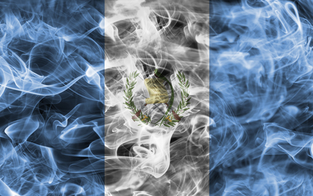 Guatemala smoke flagの写真素材