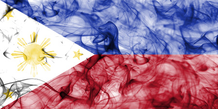 Philippines smoke flagの写真素材