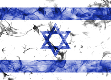 Israel smoke flagの写真素材