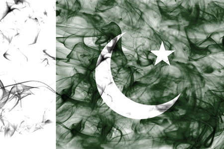 Pakistan smoke flagの写真素材