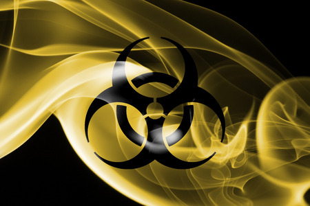 Biohazard smoke signの写真素材