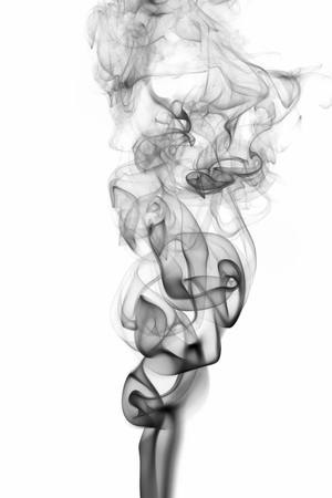 Black abstract smoke waveの写真素材