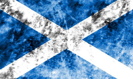 Old Scotland grunge background flagの写真素材