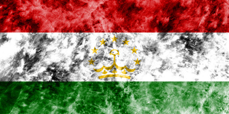 Old Tajikistan grunge background flagの写真素材