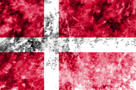Old Denmark grunge background flagの写真素材