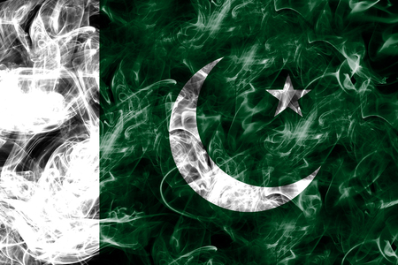 Pakistan smoke flagの写真素材