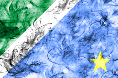Mato Grosso do Sul smoke flag, states in Brazilの写真素材