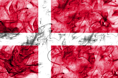 Denmark smoke flagの写真素材