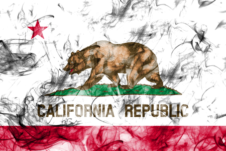 California state smoke flag, United States Of Americaの写真素材