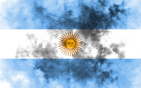 Old Argentina grunge background flagの写真素材