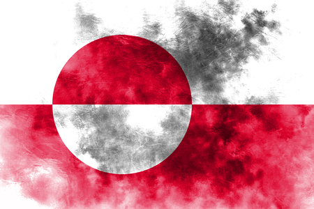 Greenladn grunge flag, Denmark dependent territory flagの写真素材