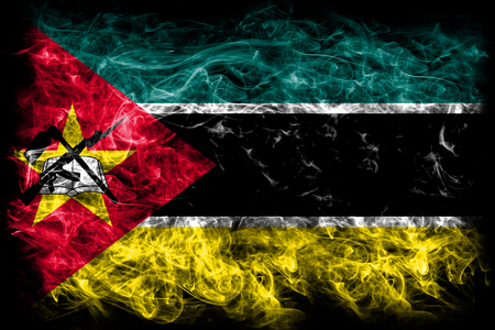Mozambique smoke flagの写真素材