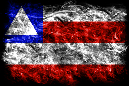 Bahia smoke flag, state of Brazilの写真素材