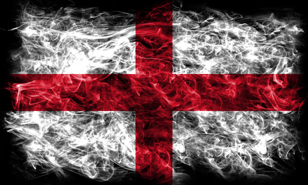 England smoke flagの写真素材
