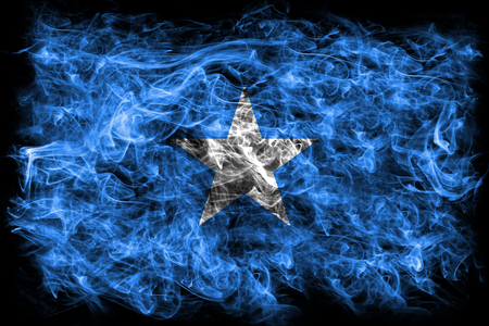 Somalia smoke flagの写真素材