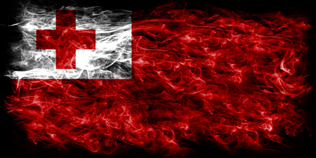 Tonga smoke flagの写真素材