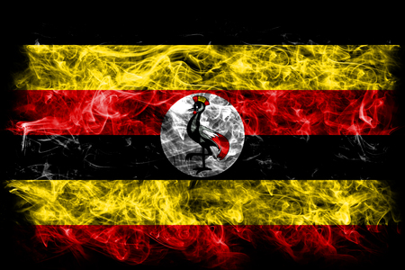 Uganda smoke flagの写真素材