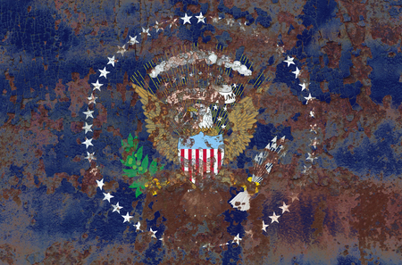  President grunge flag, United States of Americaの写真素材