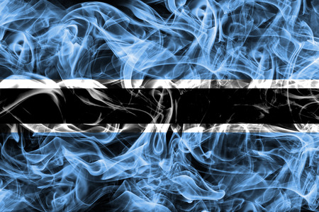 Botswana smoke flagの写真素材