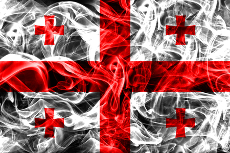 Georgia smoke flagの写真素材