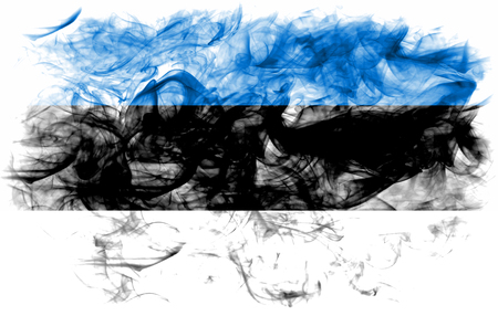 Estonia smoke flagの写真素材