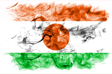 Niger smoke flagの写真素材
