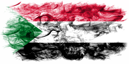 Sudan smoke flagの写真素材