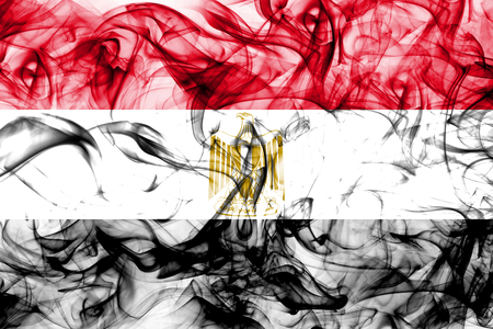 Egypt smoke flagの写真素材