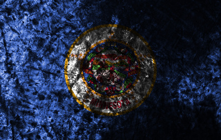 Minnesota state smoke flag, United States Of Americaの写真素材