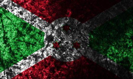 Burundi smoke flagの写真素材