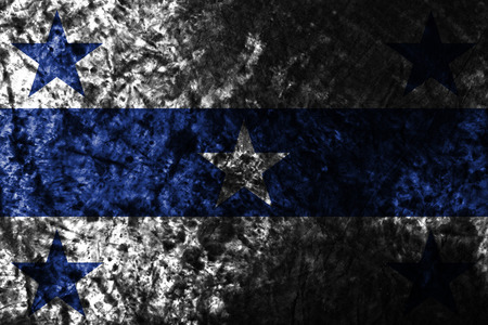 Gambier Islands smoke flag,  French Polynesia in the Pacific Oceanの写真素材