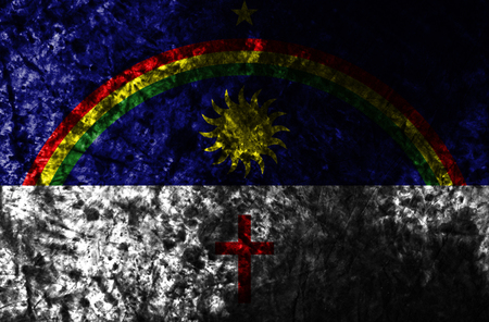 Pernambuco smoke flag, state of Brazilの写真素材