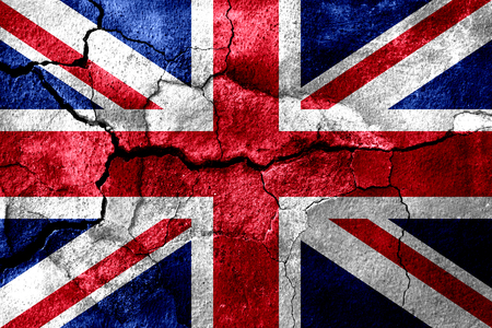 United Kingdom rusted texture flag, rusty backgroundの写真素材