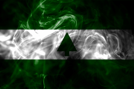 Greenbelt city smoke flag, Maryland State, United States Of Americaの写真素材
