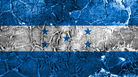 Old Honduras grunge background flagの写真素材