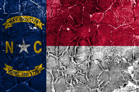 North Carolina state grunge flag, United States of Americaの写真素材