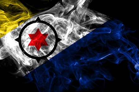 Bonaire smoke flag, Netherlands dependent territory flagの写真素材