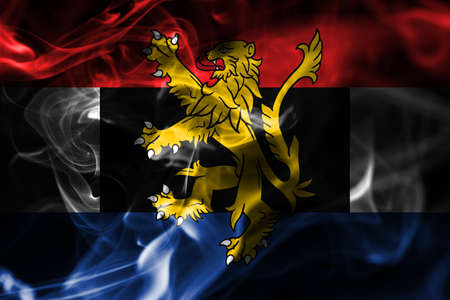 Benelux smoke flag,  politico-economic union of  Belgium, Netherlands, Luxembourgの写真素材