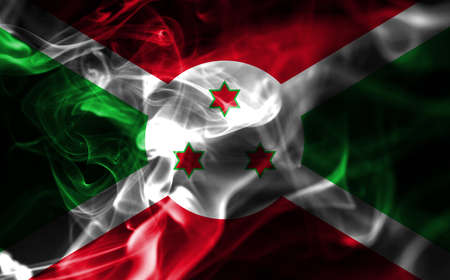 Burundi smoke flagの写真素材