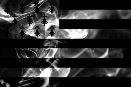 Brittany smoke flag, dependent territory flagの写真素材