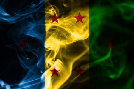 Ogoni Kingdom smoke flag, dependent territory flagの写真素材
