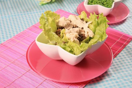 Chicken saladの写真素材