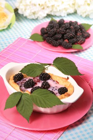 Cake with blackberries 5の写真素材