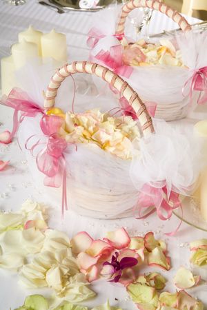 Wedding basketsの写真素材