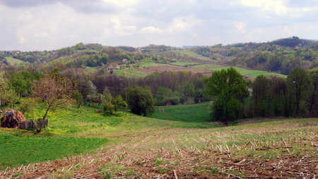 Panorama of the Jadar river valley in western Serbia near the town of Loznica.
Jadar is a unique, world-class lithium-borate deposit near the town of Loznica in western Serbia and is located on the doorstep of the European Union, one of the fastest growing electric vehicle markets in the world.の写真素材