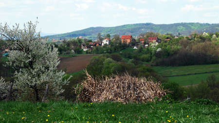 Panorama of the Jadar river valley in western Serbia near the town of Loznica.
Jadar is a unique, world-class lithium-borate deposit near the town of Loznica in western Serbia and is located on the doorstep of the European Union, one of the fastest growing electric vehicle markets in the world.の写真素材