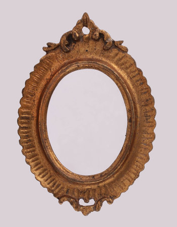 The carved gold frame for pictures or photosの写真素材