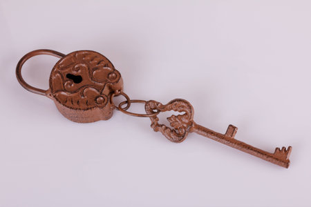 Key with the lockの写真素材