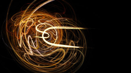 Abstract illustration. Format 16: 9 for widescreen monitors. Fractal Wallpaper on your desktop....